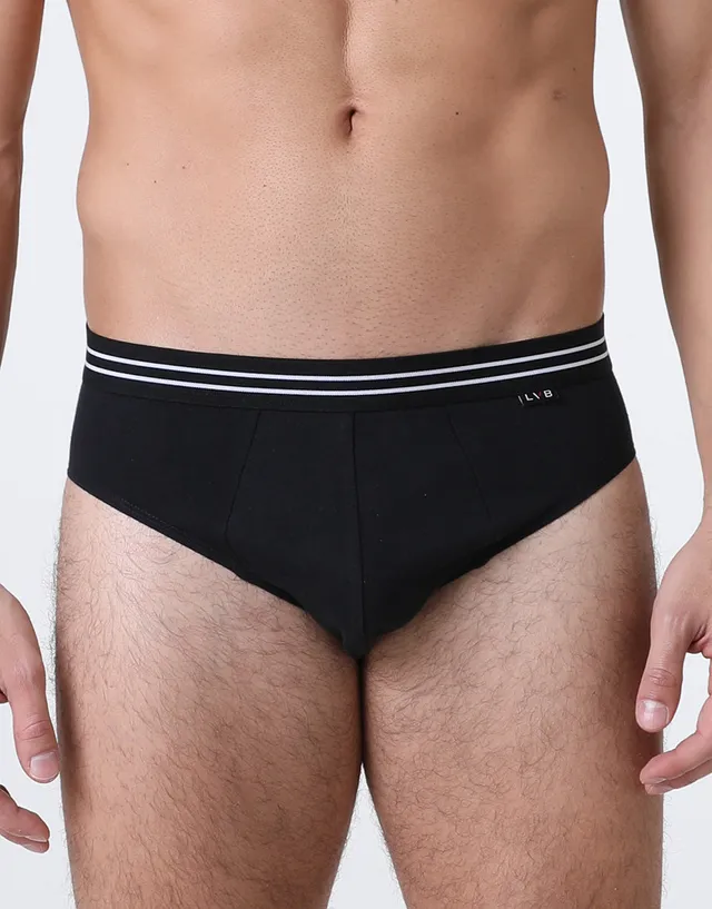 Lovable Man Basic Multipack slip nero 2 pezzi cotone elasticizzato