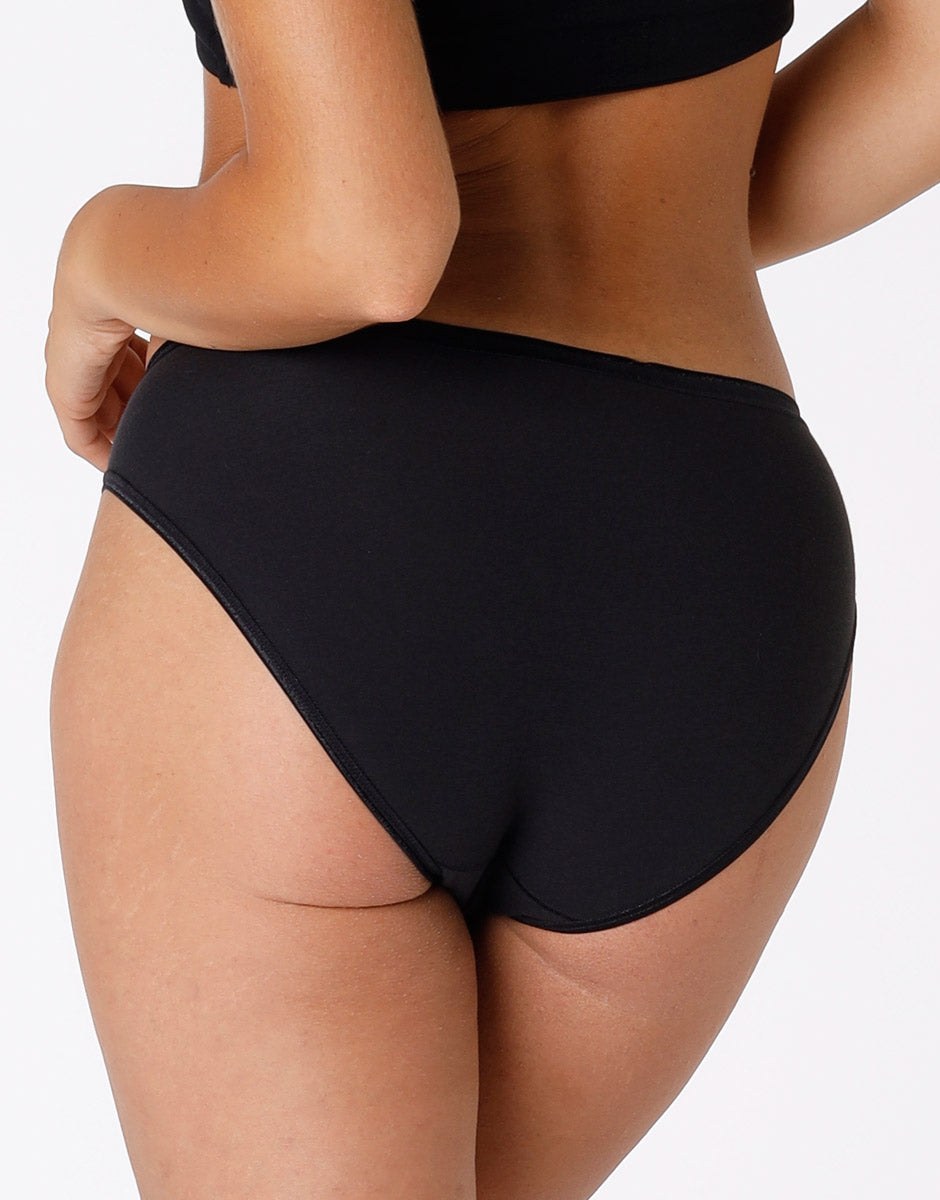 Lovable Lovely slip mini nero cotone soft vita bassa