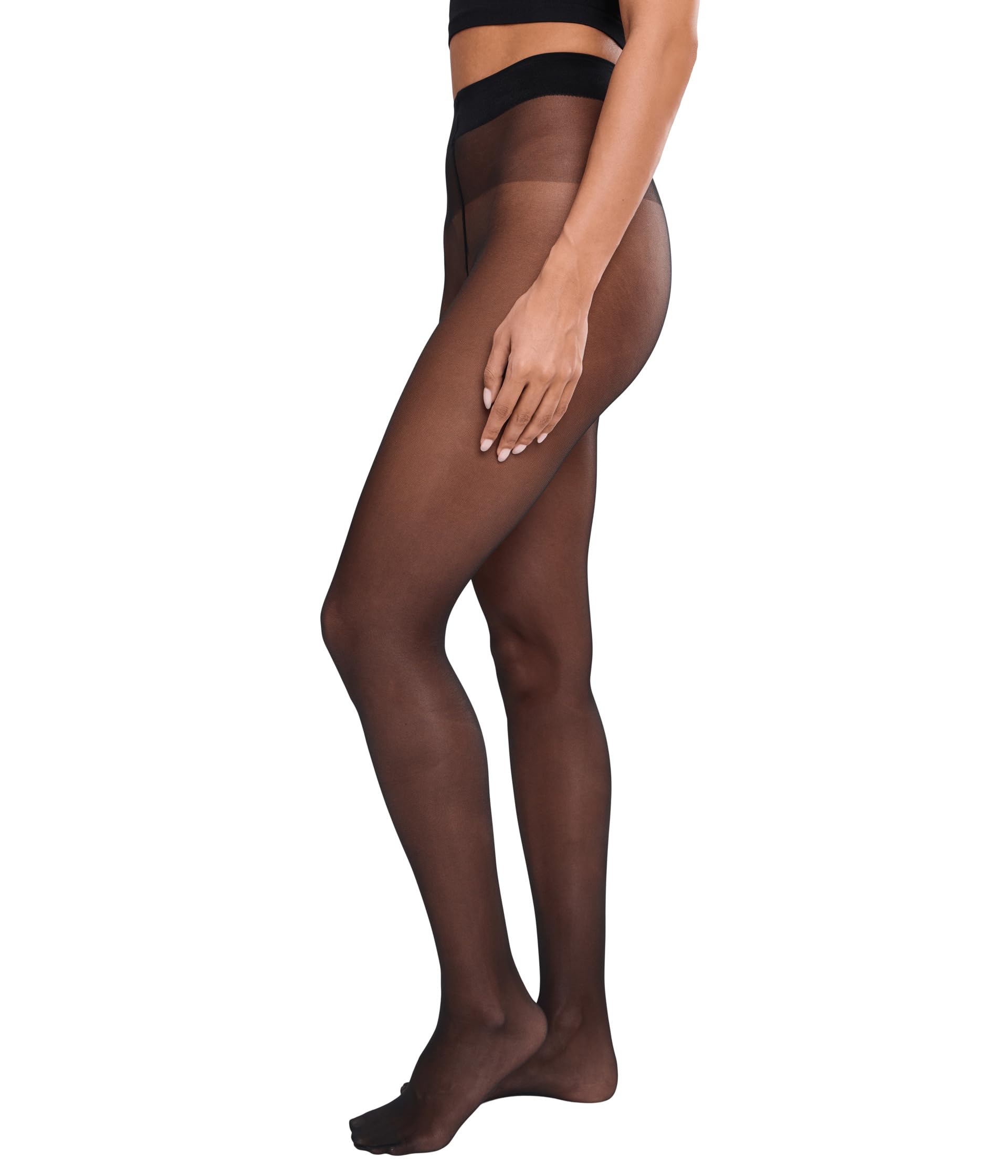 Wolford collant trasparente effetto raso