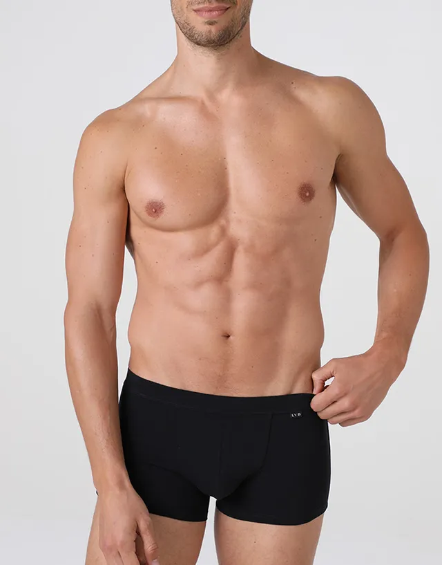 Lovable Man Cotton Stretch boxer nero cotone elasticizzato
