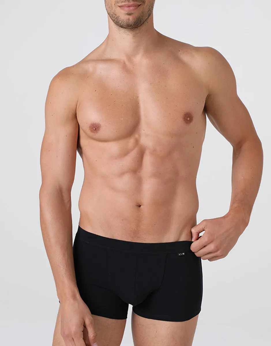 Lovable Man Cotton Stretch boxer nero cotone elasticizzato