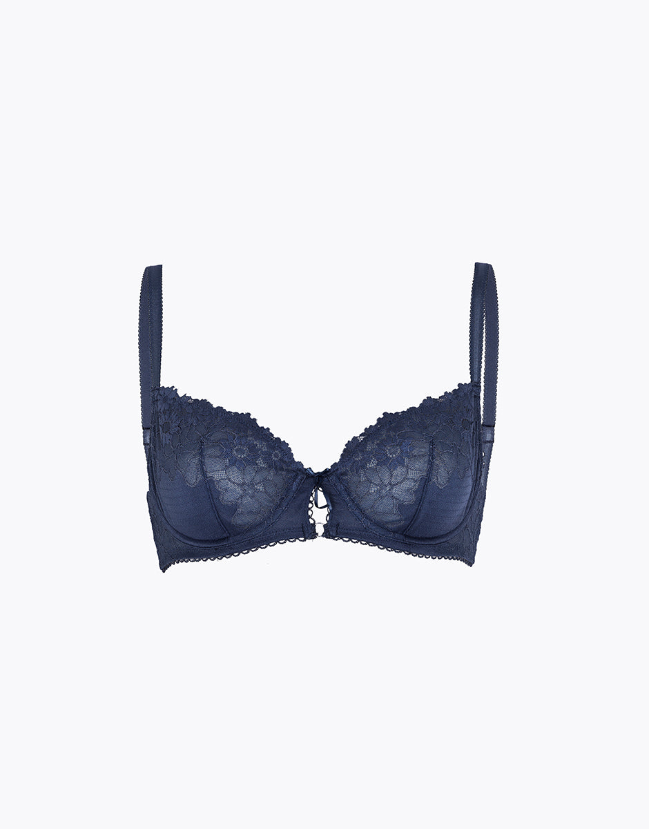 Lovable Garden Flowers Lace reggiseno blu polvere pizzo