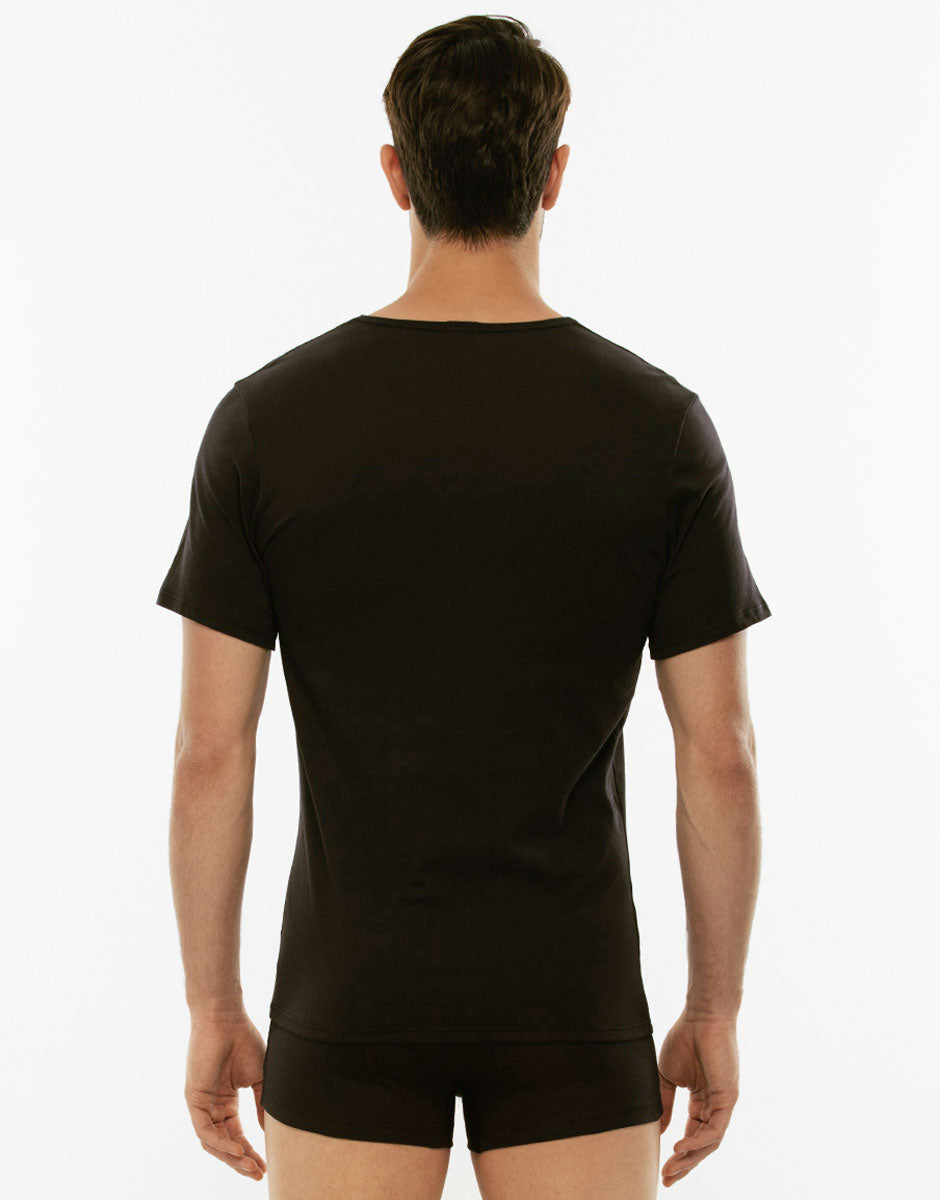 Lovable Man 100% Pure Cotton t-shirt nera girocollo