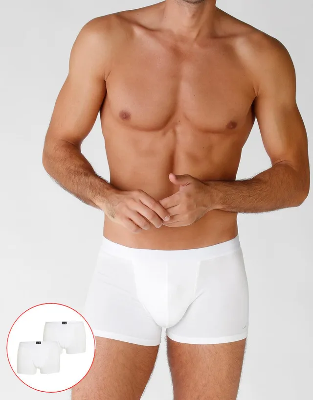 Lovable Man Active boxer cotone elasticizzato bianco x2
