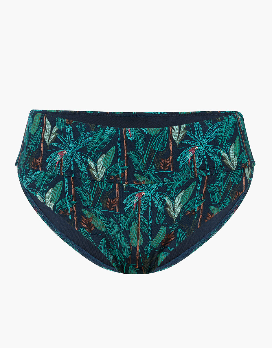 Lovable Contemporary Printed Micro slip alto foresta tropicale