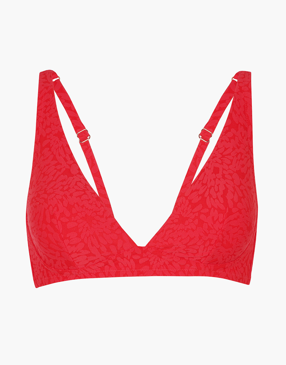 Lovable Festival Jacquard triangolo mare rosso ibisco