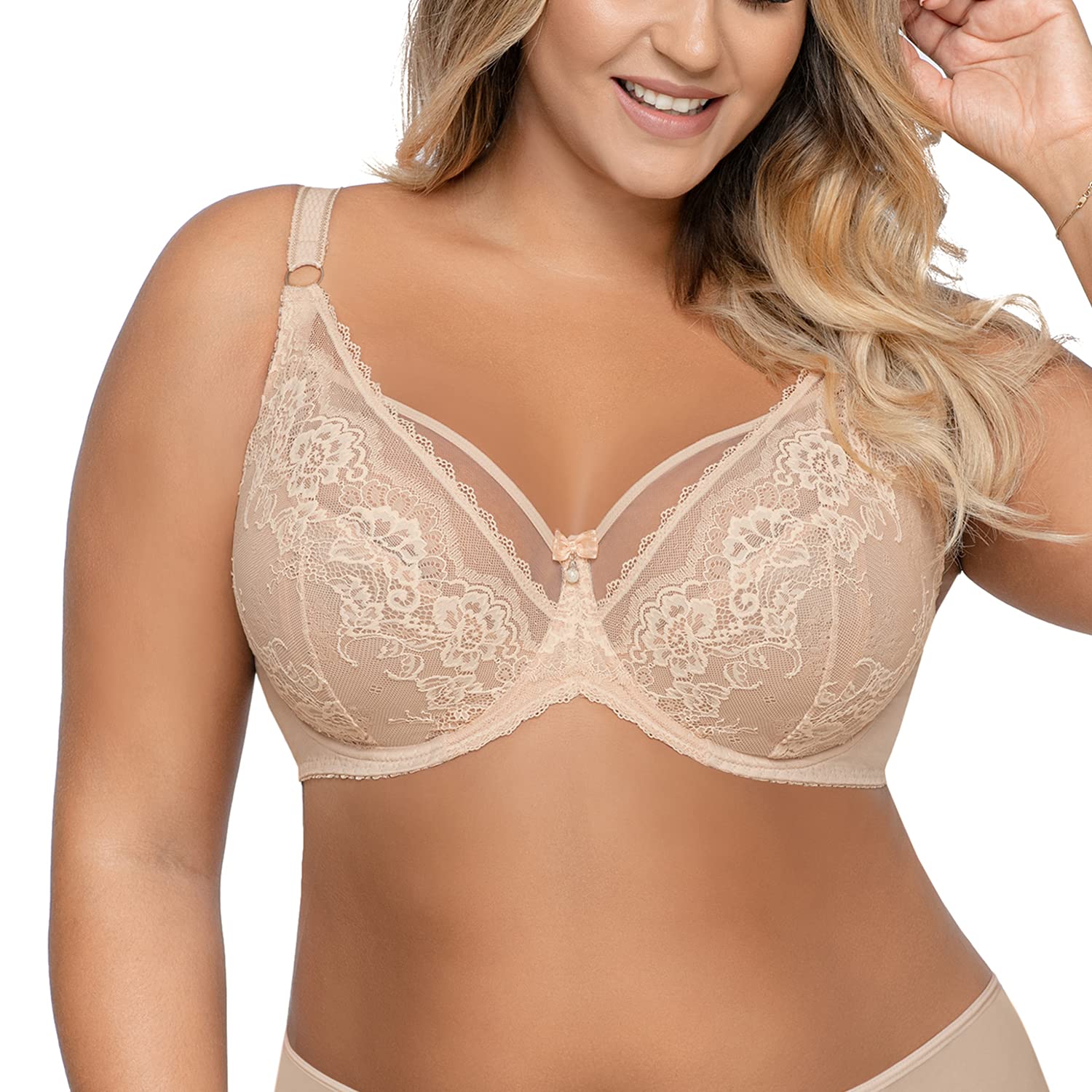 Ava Venus 1824 reggiseno non imbottito in pizzo nero