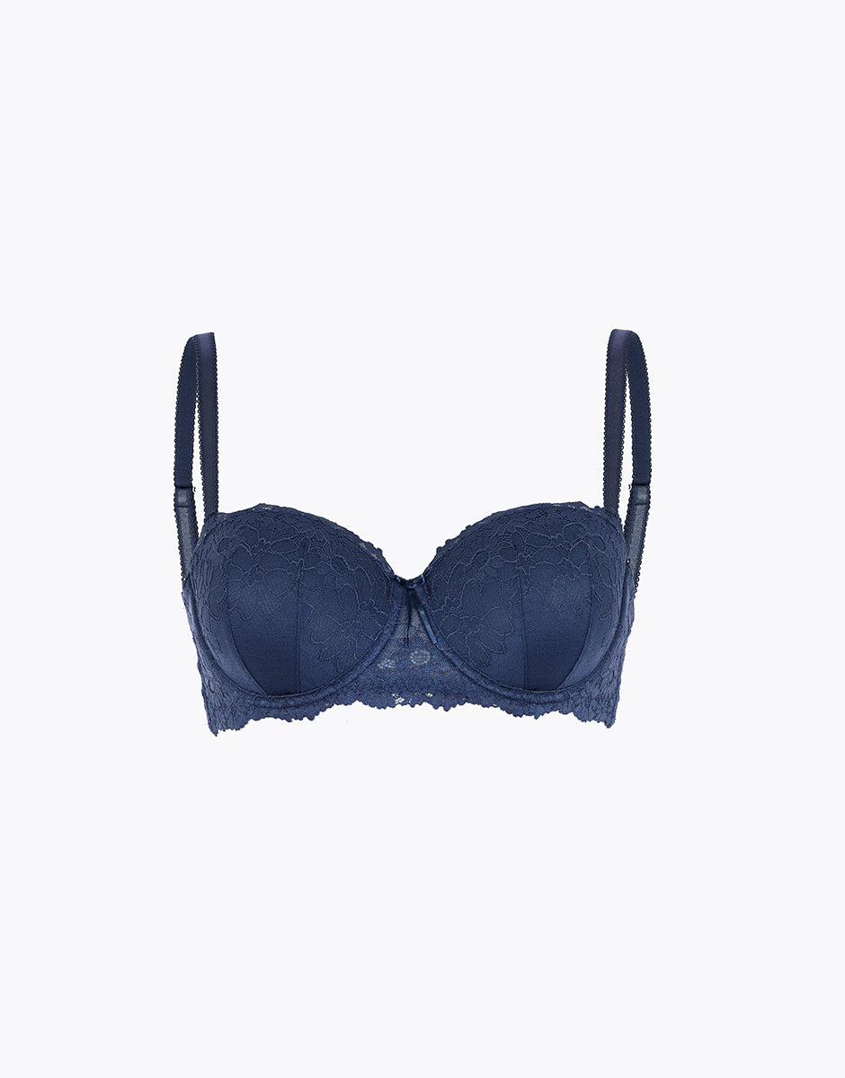 Lovable Garden Flowers Lace Balconcino Imbottito Blu Polvere