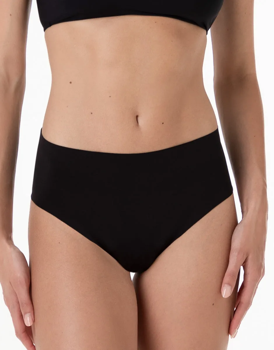 Lovable Second Skin Micro slip midi nero senza cuciture