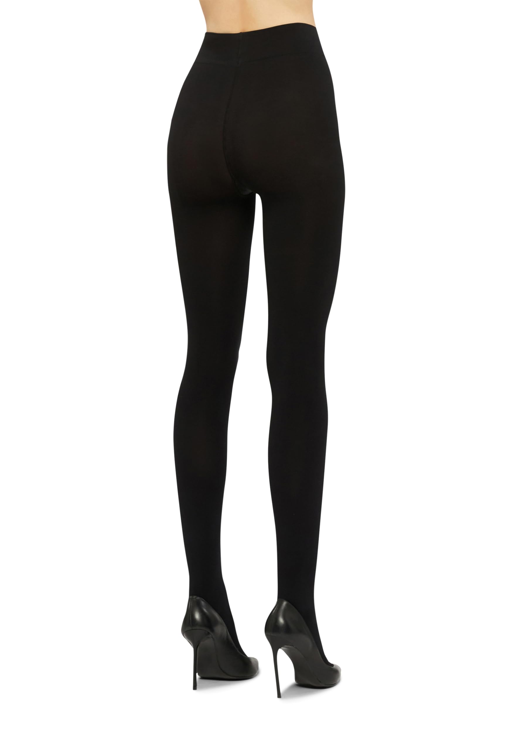 Wolford Collant 100 Den Nero L Compressione Opaco