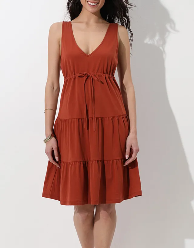 Lovable abito mare jersey cotone terra scollo a V