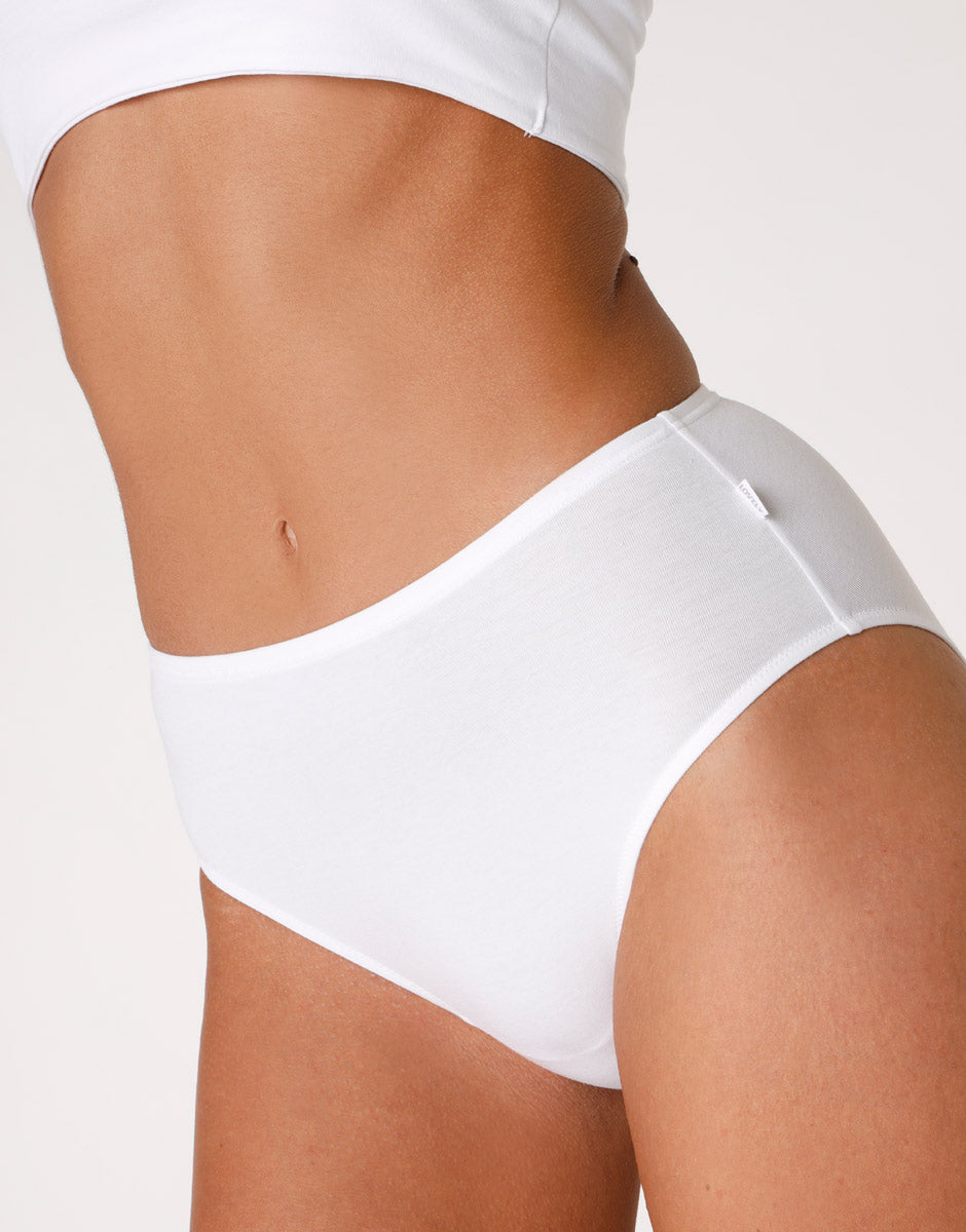 Lovable Lovely L1510E1 slip midi bianco cotone modal vellutato