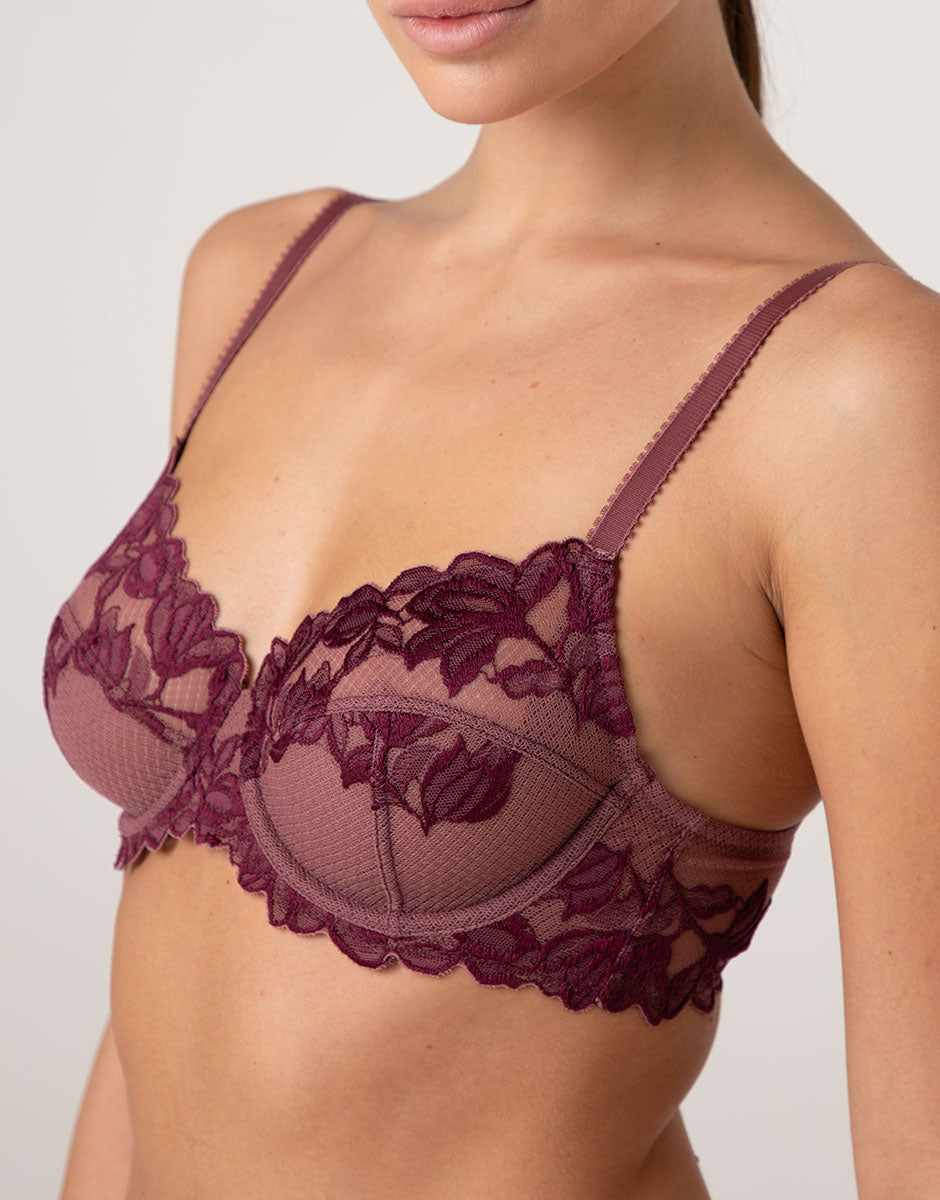 Lovable Elegant Muse reggiseno ferretto rosso pizzo coppa D