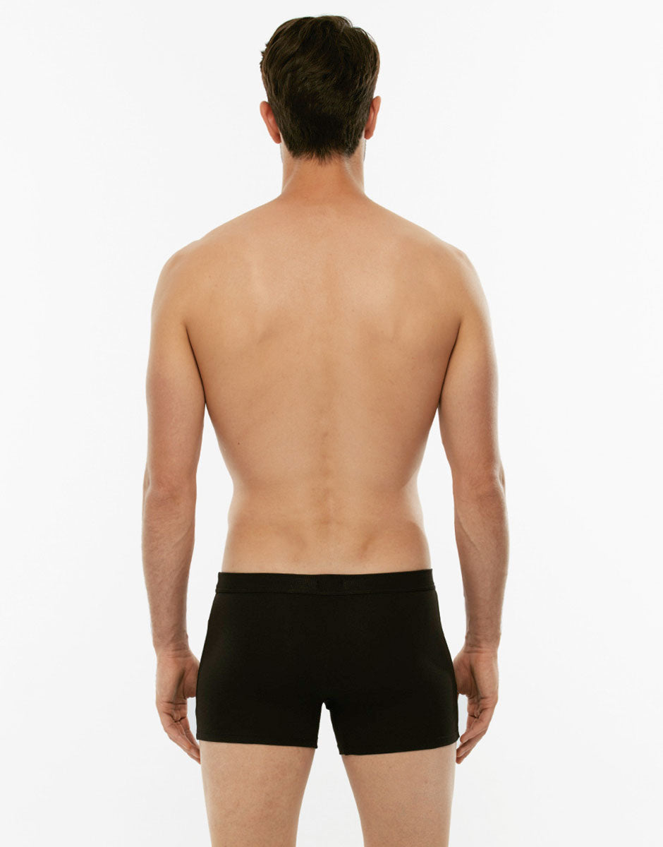 Lovable Man Cotton Stretch Boxer Nero Bipack 2 Pezzi Cotone