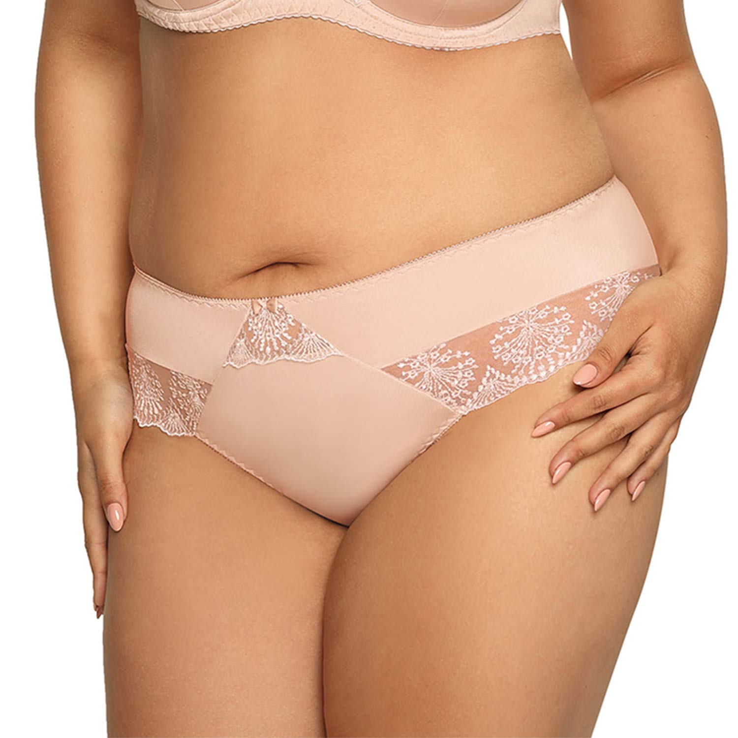 Ava 1924 Freesia slip donna bianco con ricamo