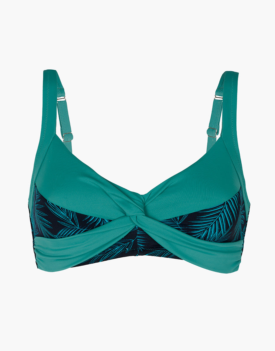 Lovable Foulard Shaping Micro Top Mare Smeraldo Blu
