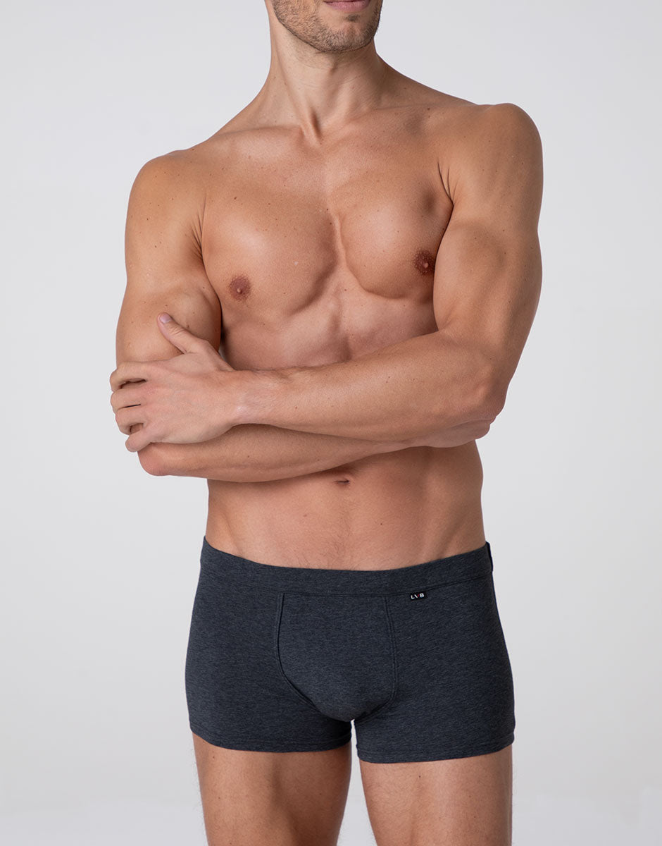 Lovable Man Casual Stretch Cotton boxer antracite cotone elasticizzato