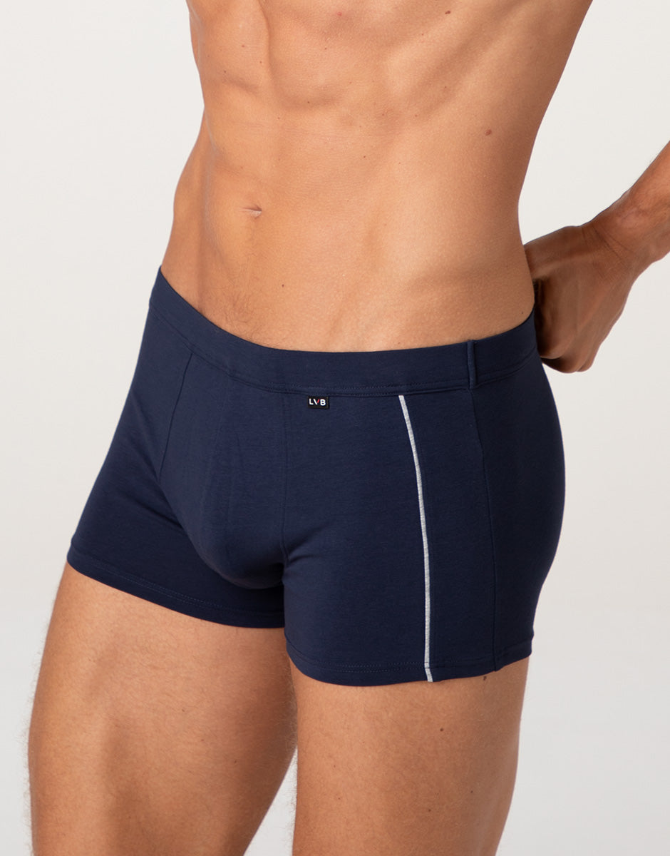 Lovable Dynamic Cotton boxer uomo blu notte cotone elasticizzato
