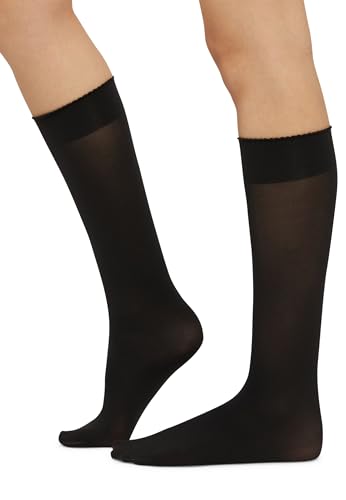 Wolford Velvet De Luxe 50 gambaletti neri coprenti