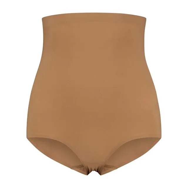 Bye Bra Invisibile mutandine vita alta marrone chiaro M
