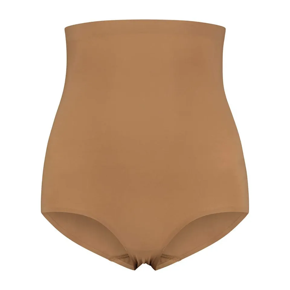 Bye Bra Invisibile mutandine vita alta marrone chiaro M