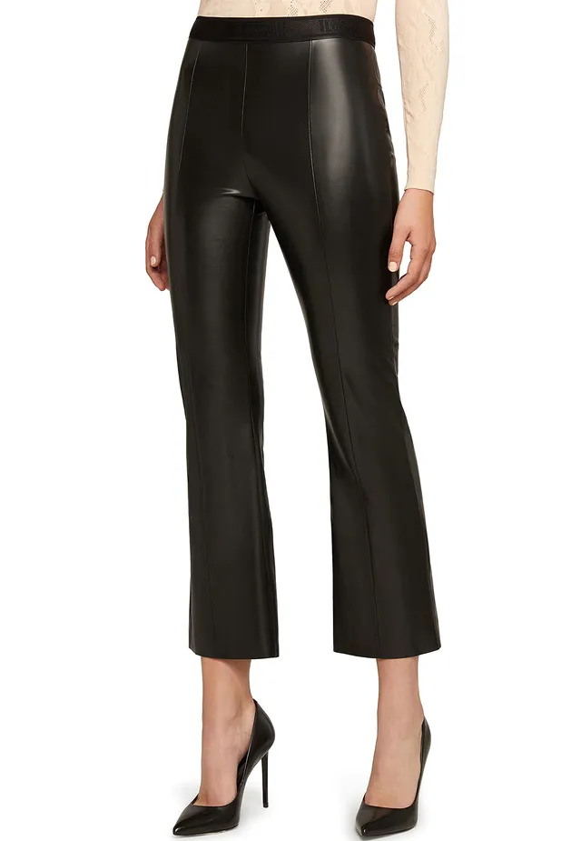 Wolford Jenna pantaloni flare pelle vegana neri