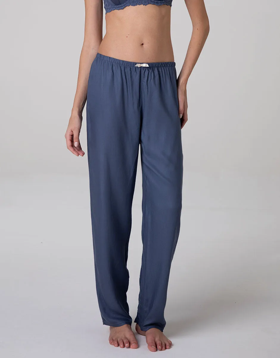 Lovable LBFAVP1-267 pantaloni pigiama blu polvere twill viscosa