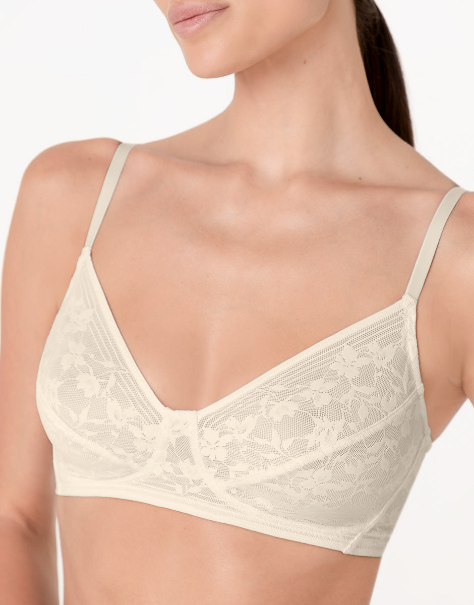 Lovable Blossom Lace reggiseno triangolo pizzo avorio