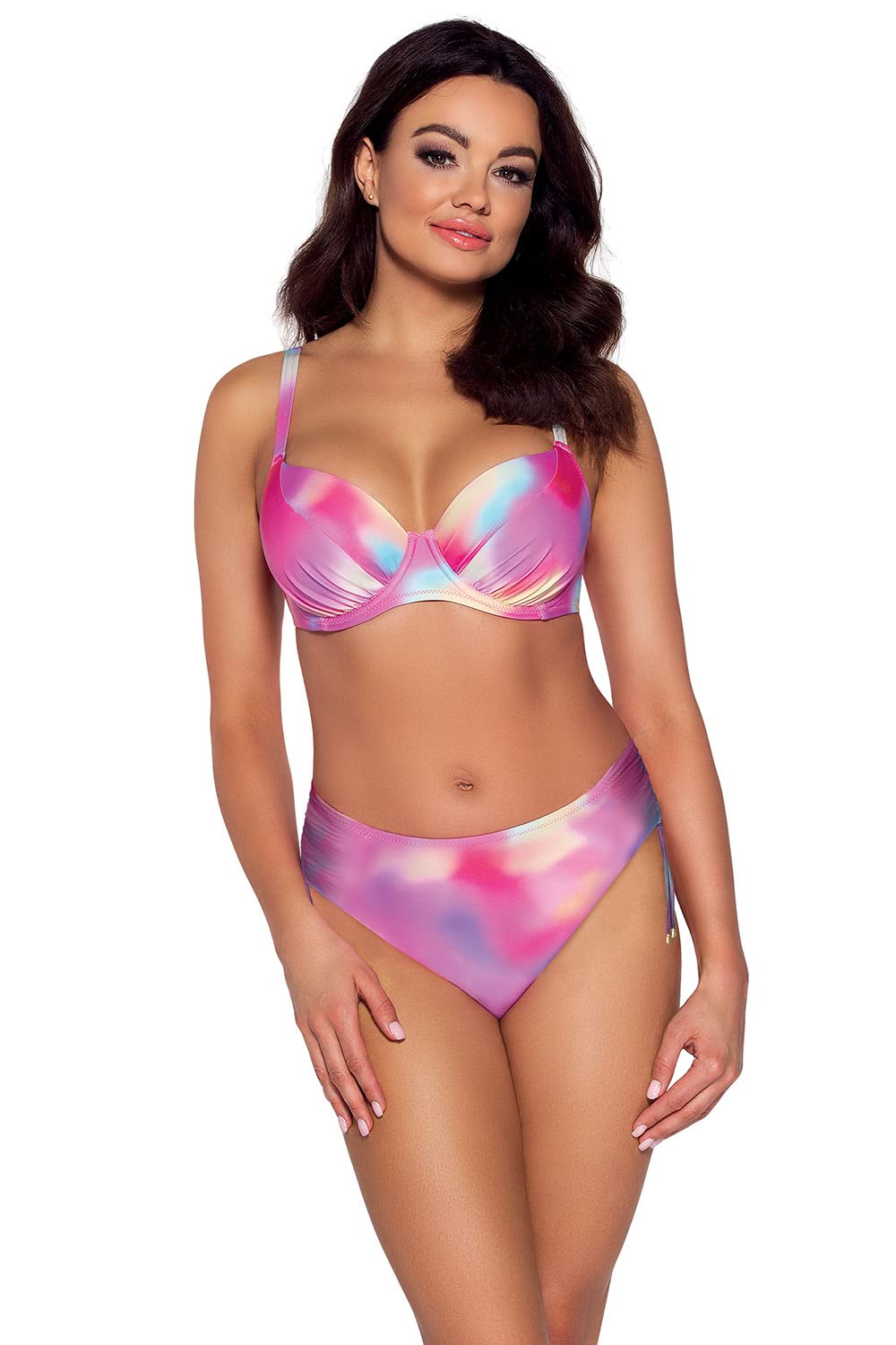 Ava SK-163 top bikini imbottito rosa 9B con ferretto