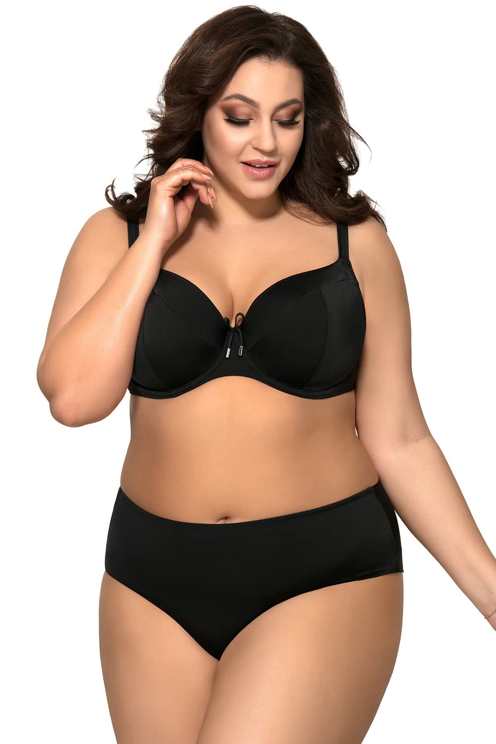 AVA SF-13/4 slip bikini vita alta nero