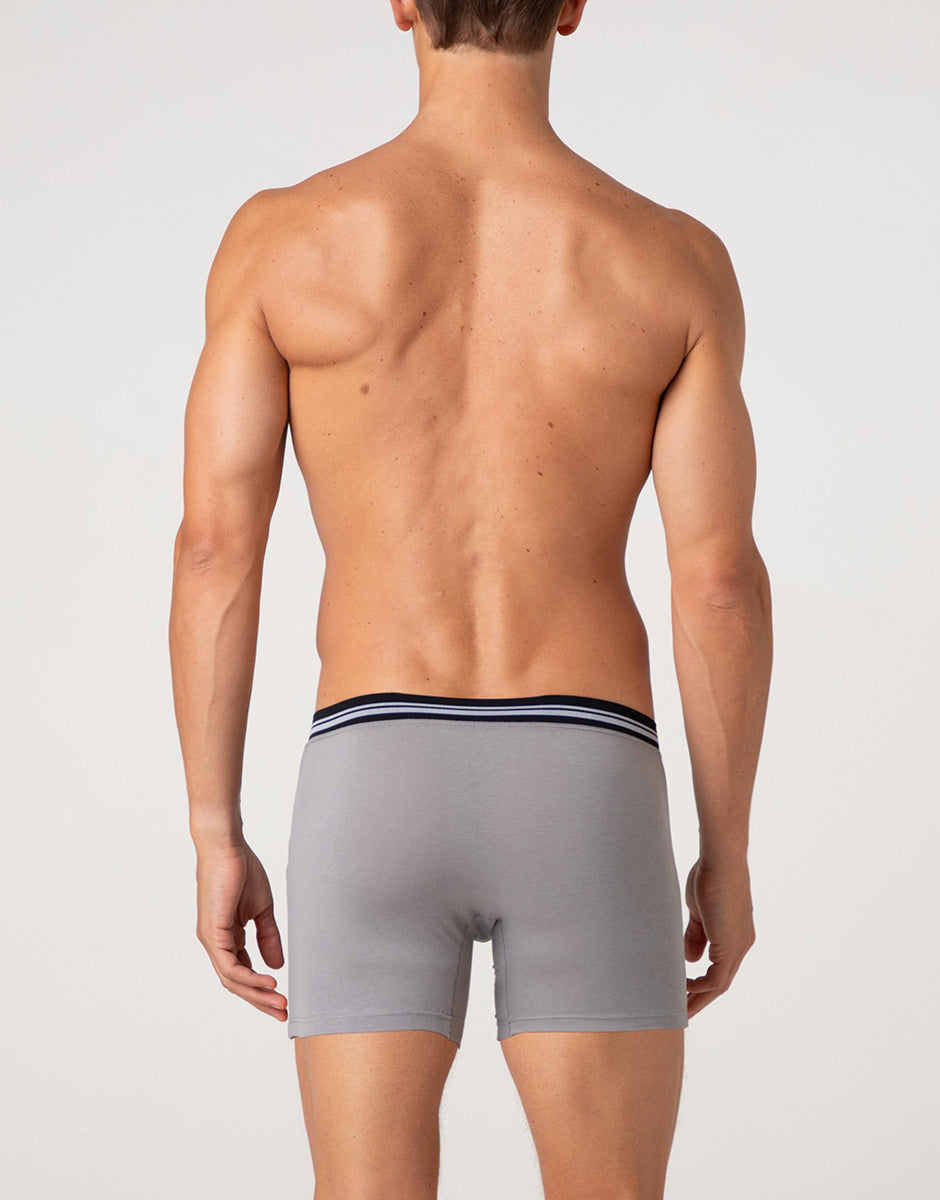 Lovable Comfort 360 Boxer Lungo Cotone Grigio Scuro