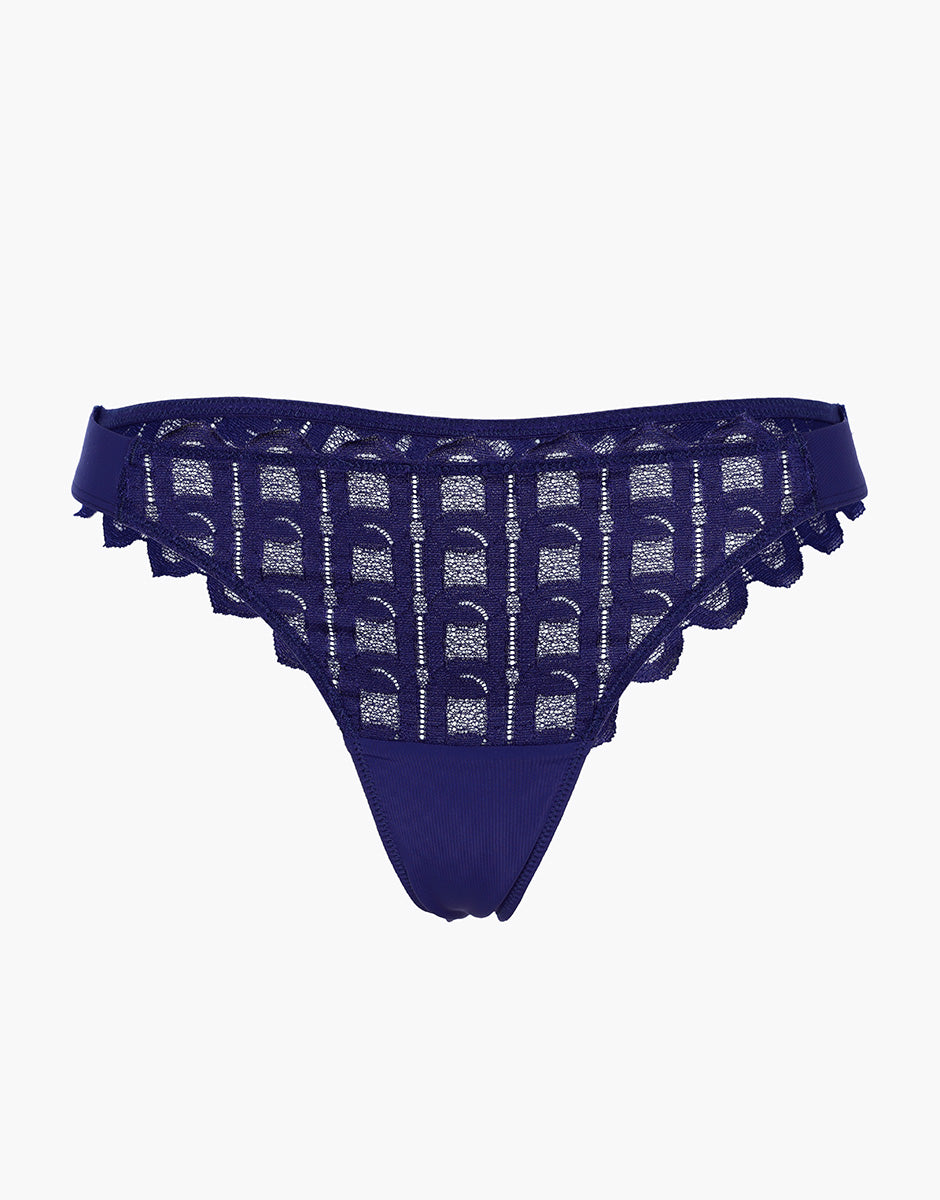 Lovable L’Allure brasiliano in pizzo viola scuro