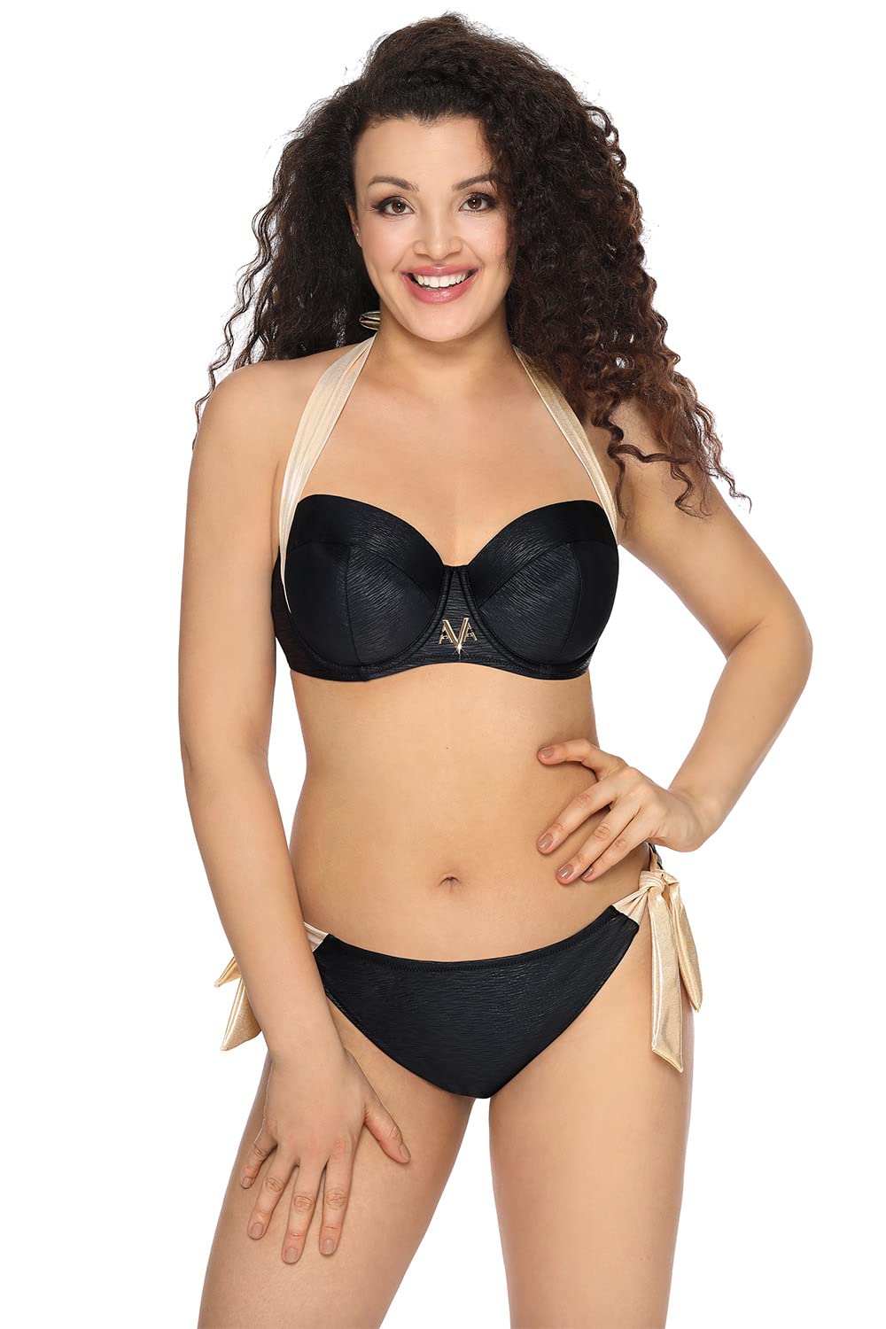 Ava SK-148 reggiseno bikini nero full cup microfibra