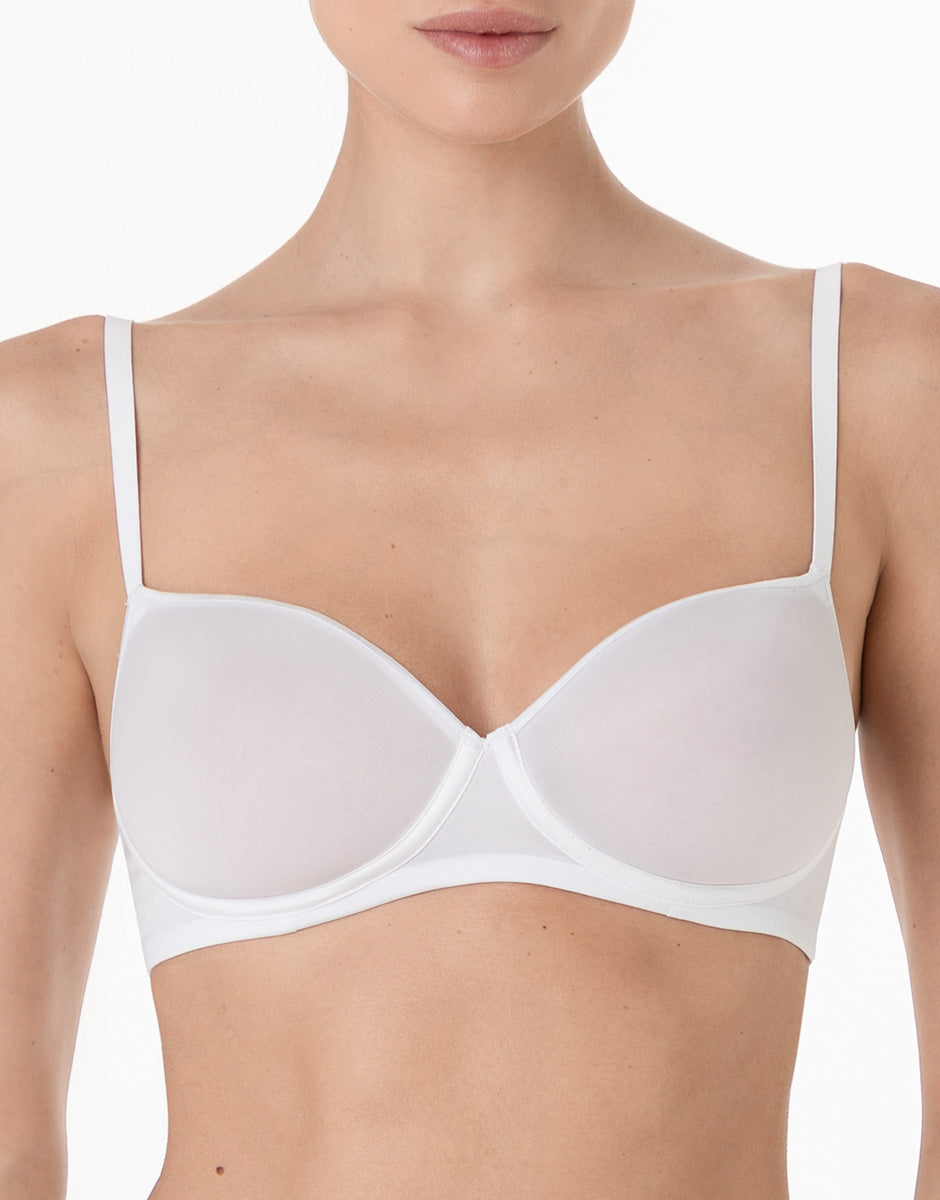 Lovable Invisible Breeze reggiseno senza ferretto bianco spacer