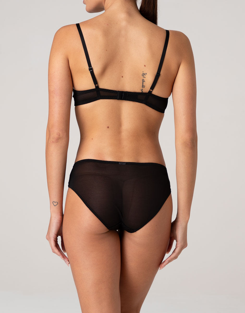 Lovable Dot Lace slip nero pizzo