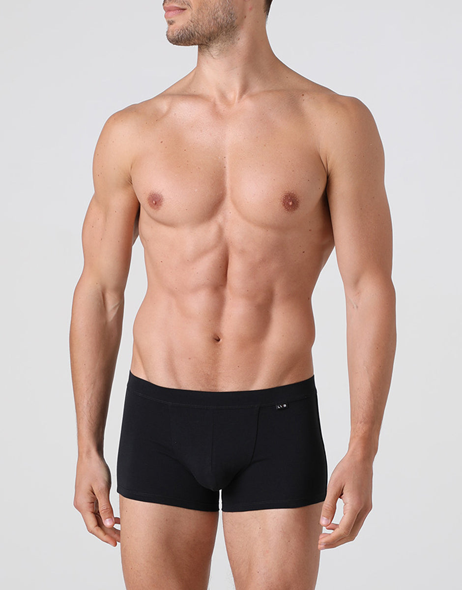 Lovable Man Cotton Stretch boxer nero cotone elasticizzato
