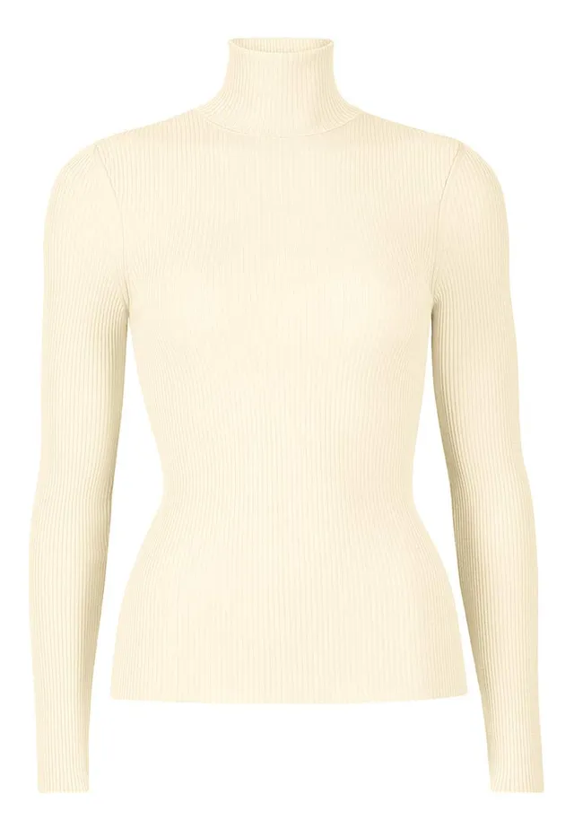 Wolford Merino Fine Rib maglia maniche lunghe lana