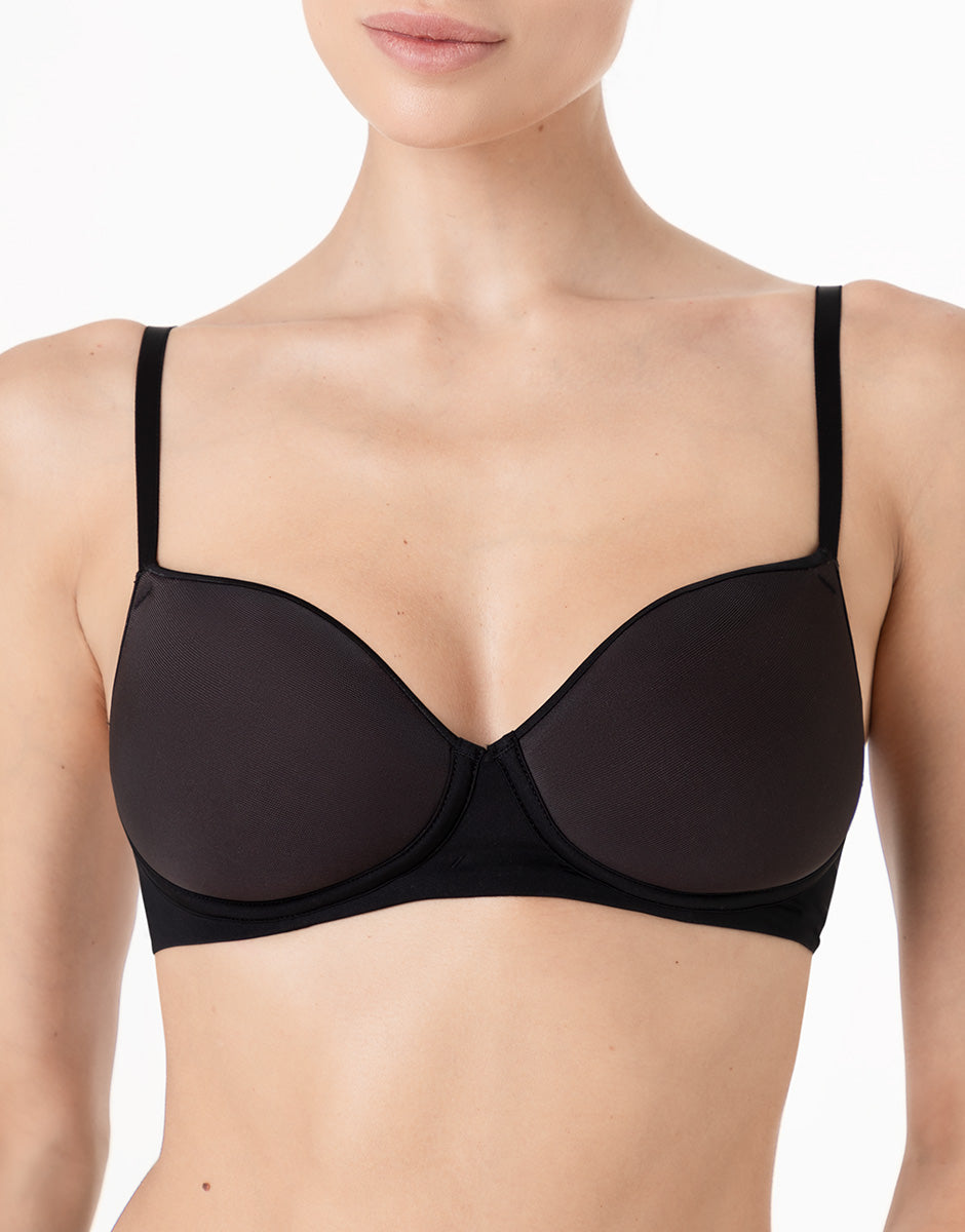 Lovable Invisible Breeze reggiseno senza ferretto nero leggero