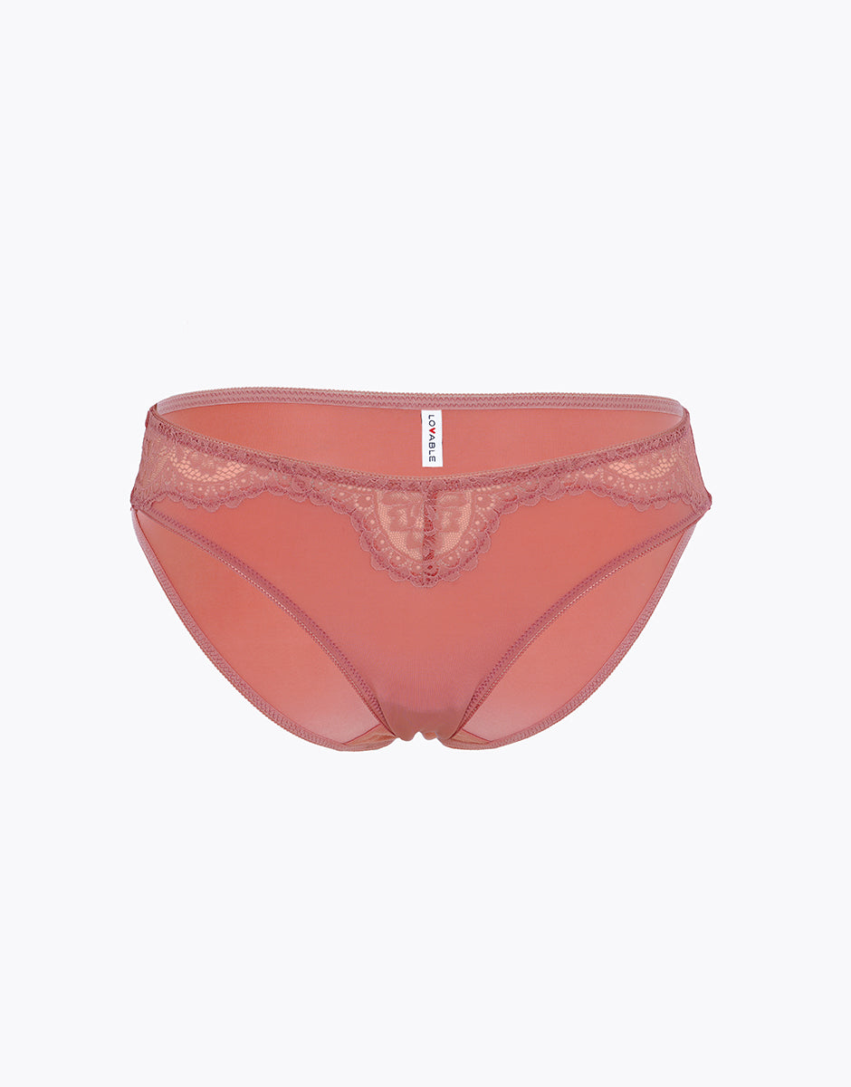 Lovable Stylish Lace slip terracotta pizzo microfibra
