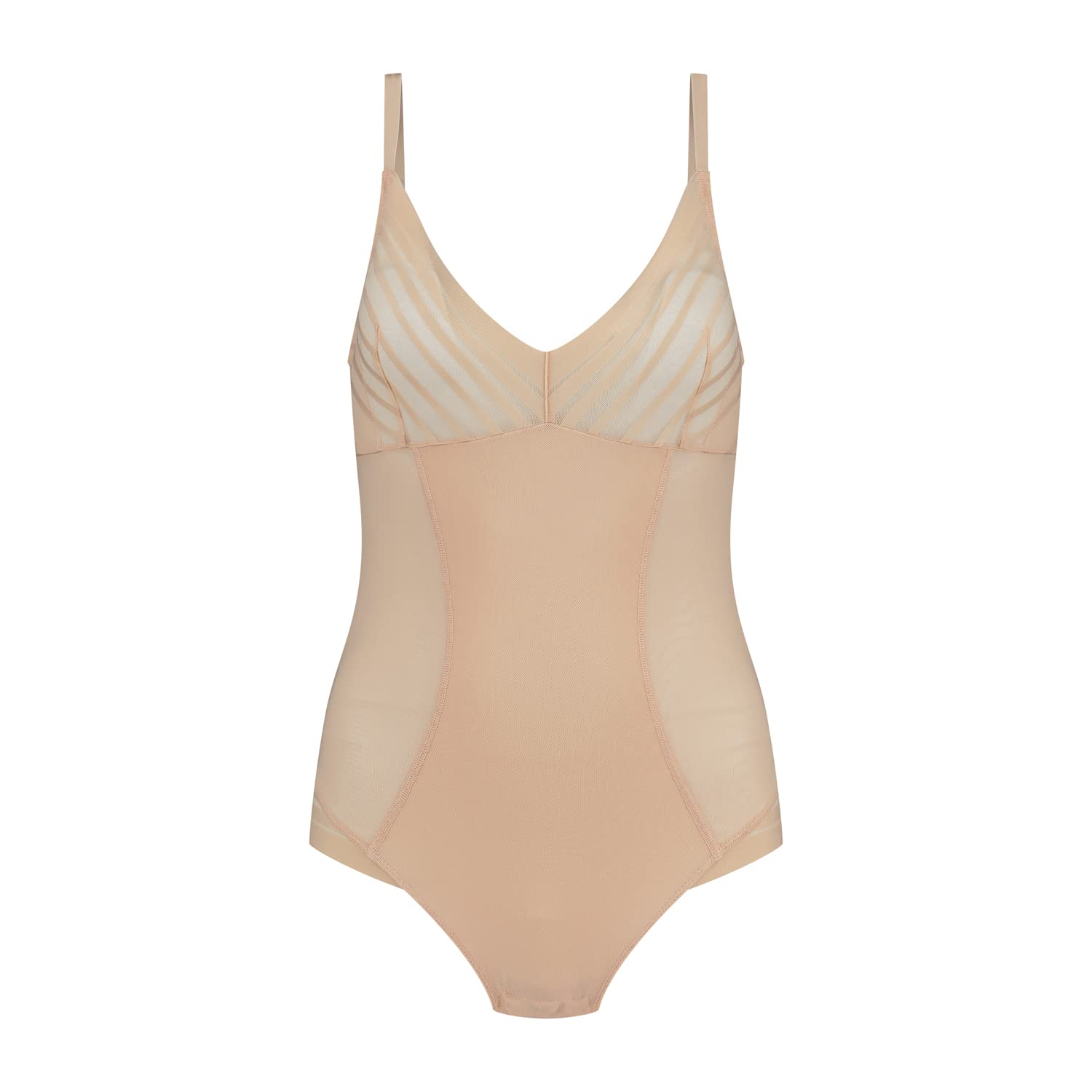 Bye Bra Powermesh Body Modellante Beige Trasparente Taglia L