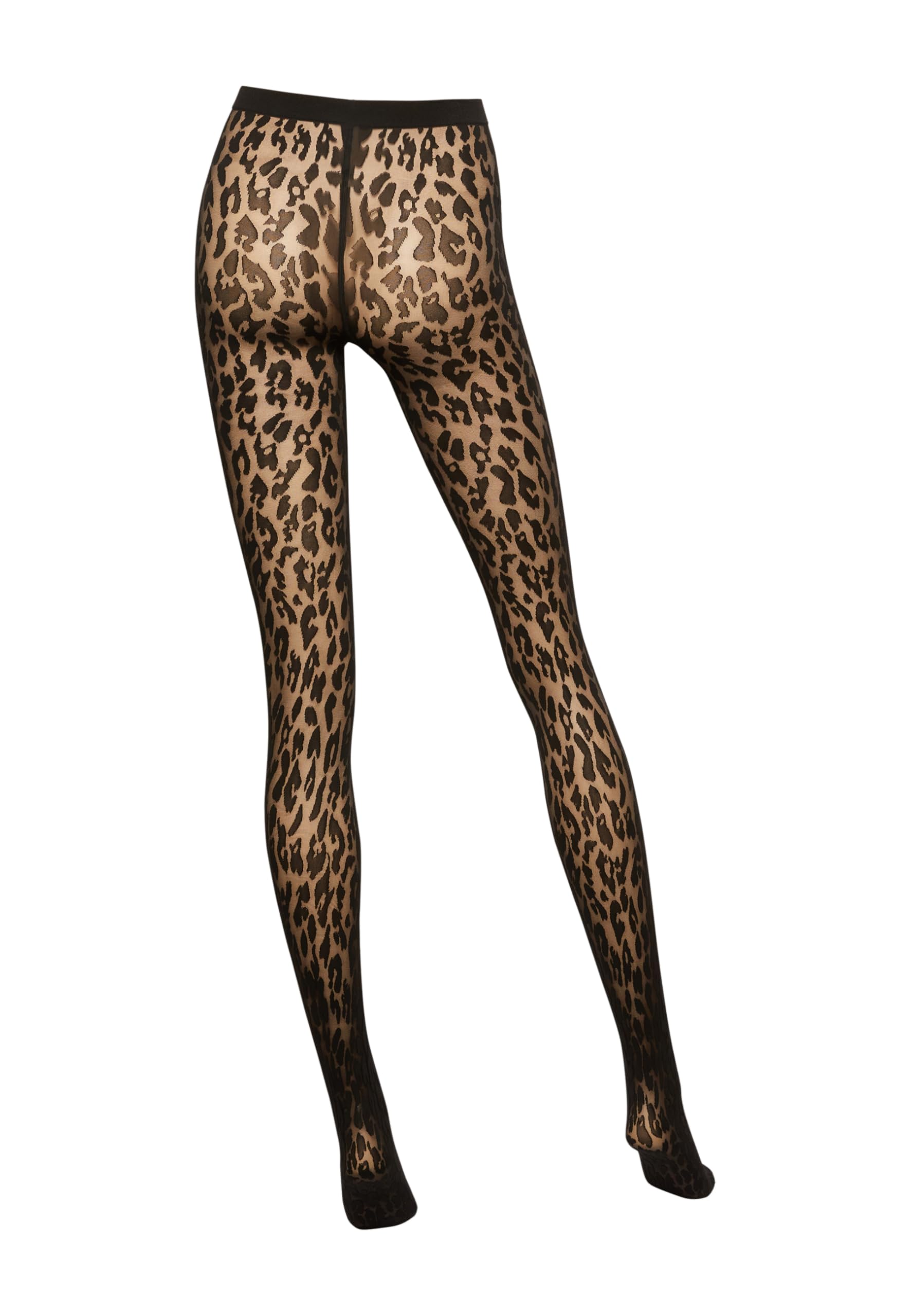 Wolford Leo collant 20 denari nero motivo leopardato