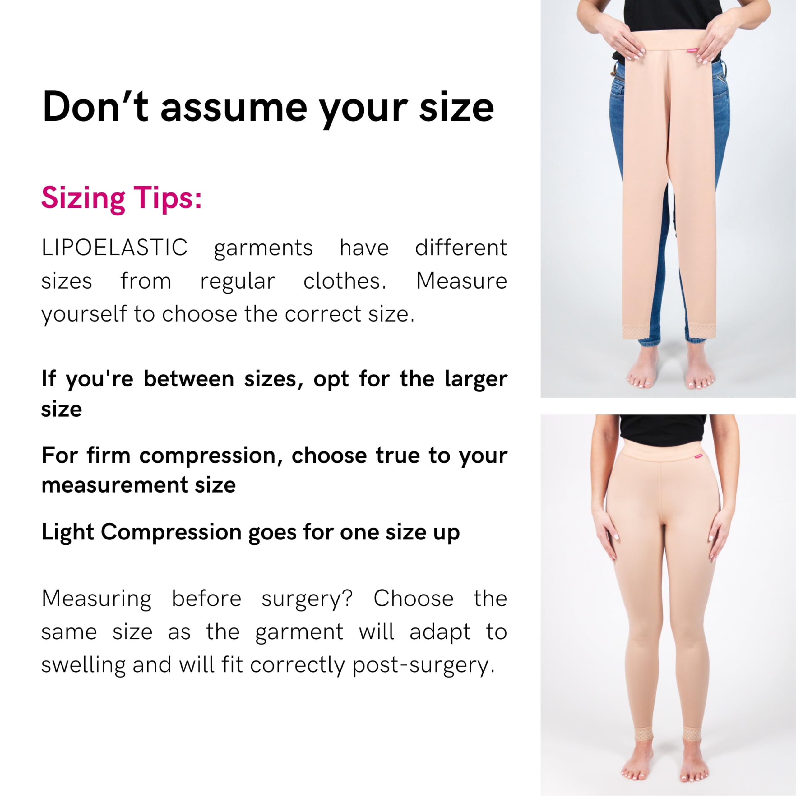 Lipoelastic Active Leggings compressivi neri XS Plus