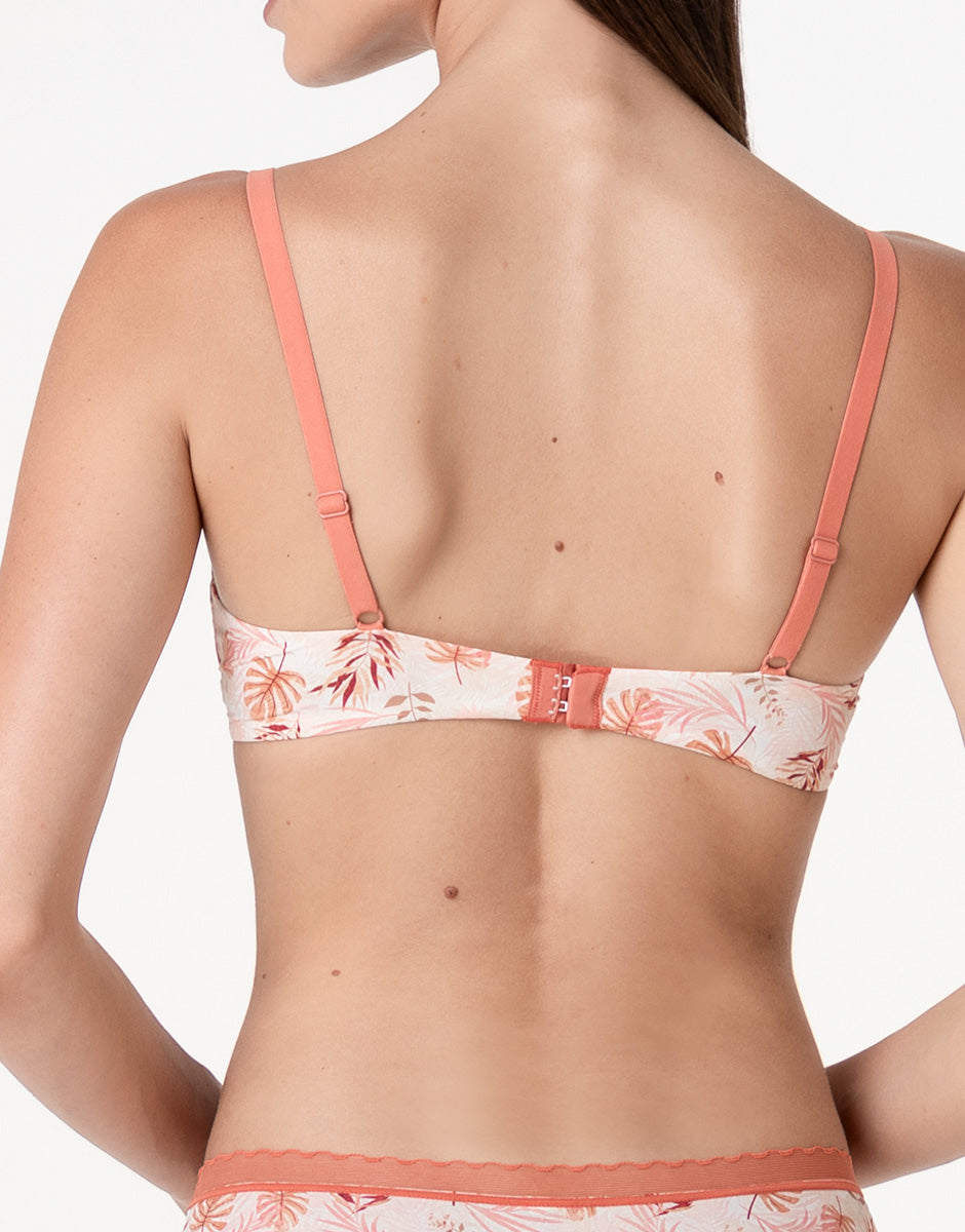 Lovable My Daily Comfort Printed reggiseno rosa polvere stampato