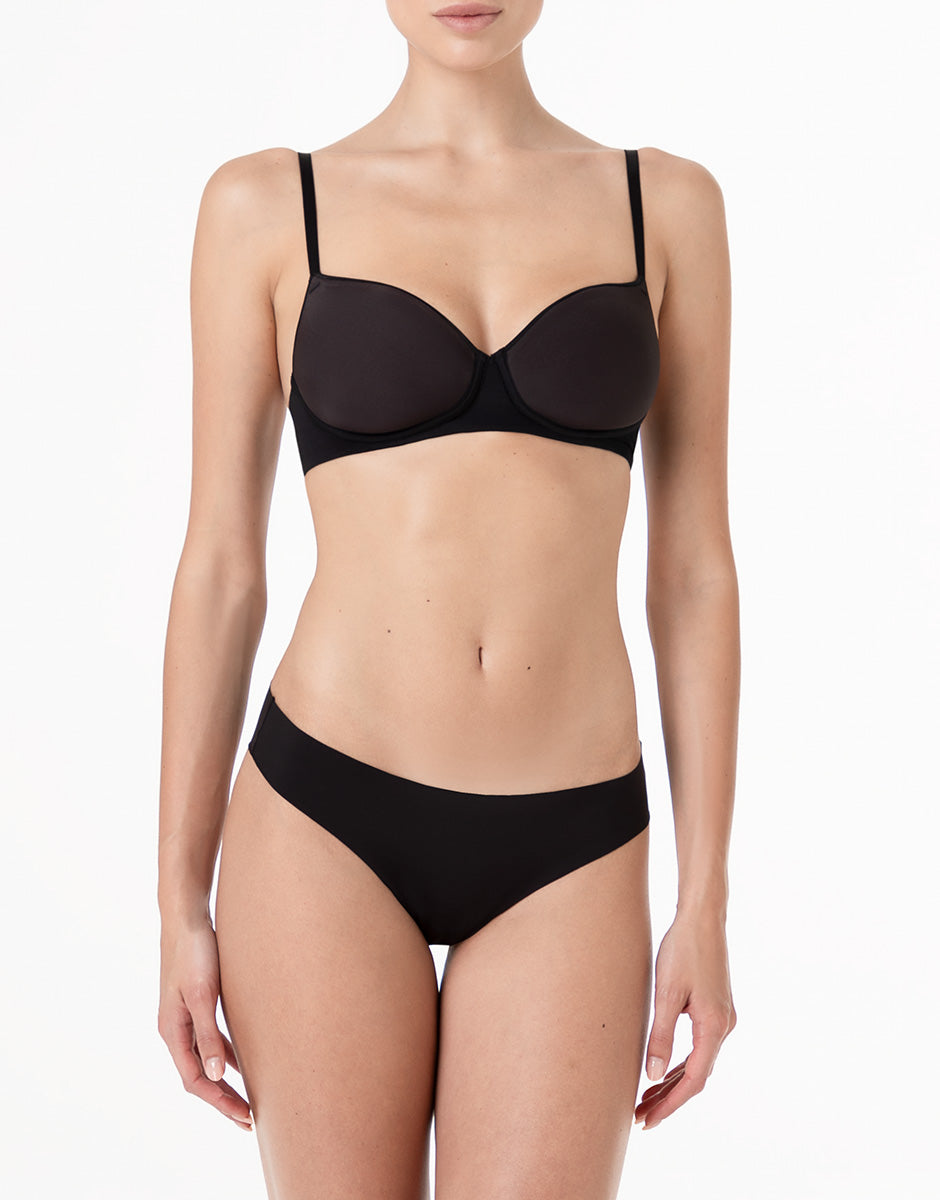 Lovable Invisible Breeze reggiseno senza ferretto nero leggero