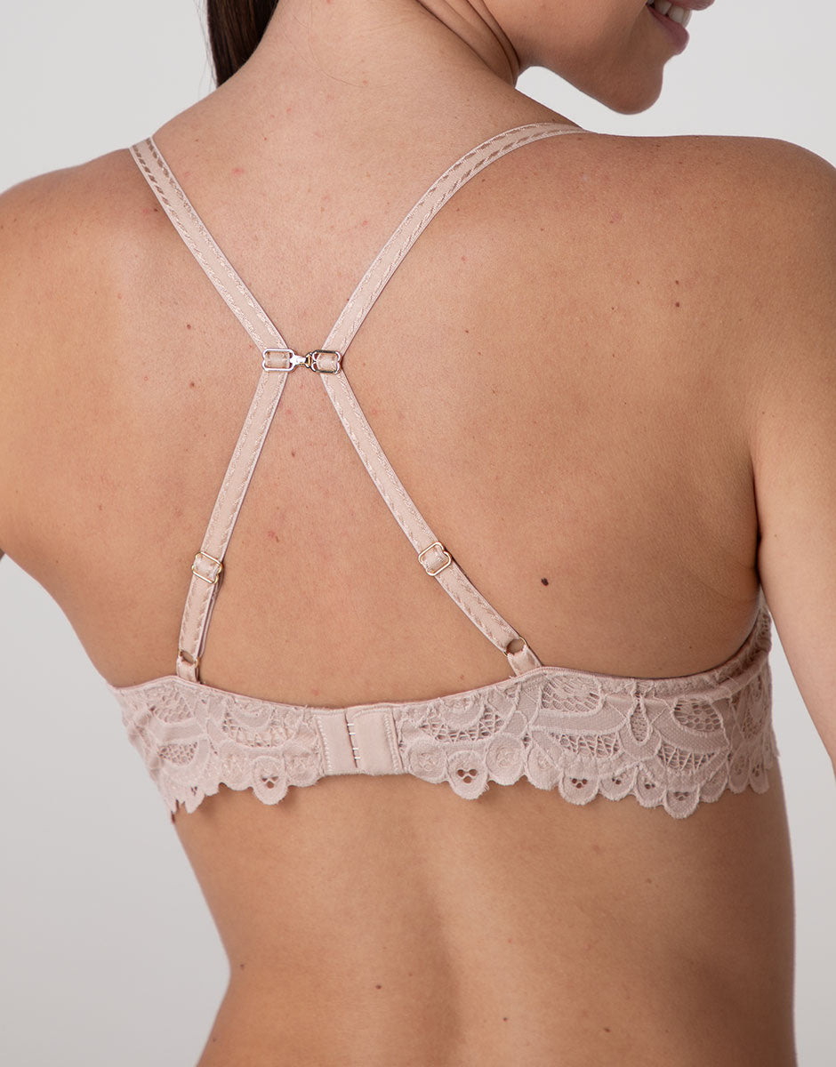 Lovable Craft Lace reggiseno push up pizzo cappuccino
