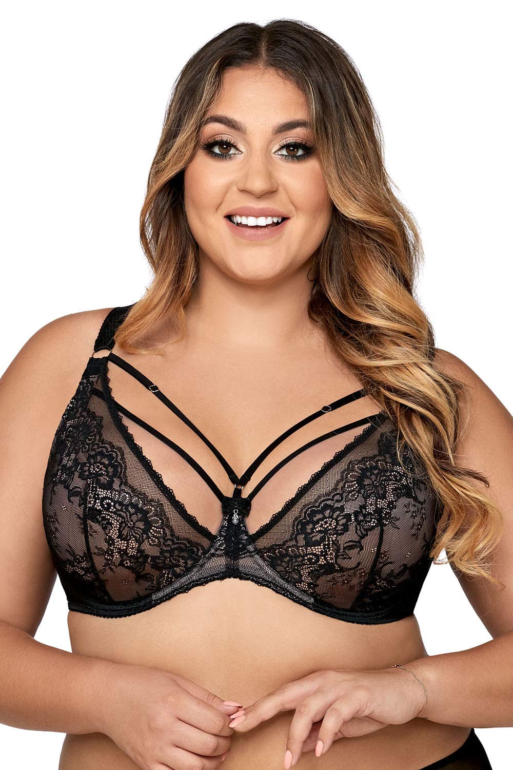 Ava 1824 Venus reggiseno non imbottito nero in pizzo