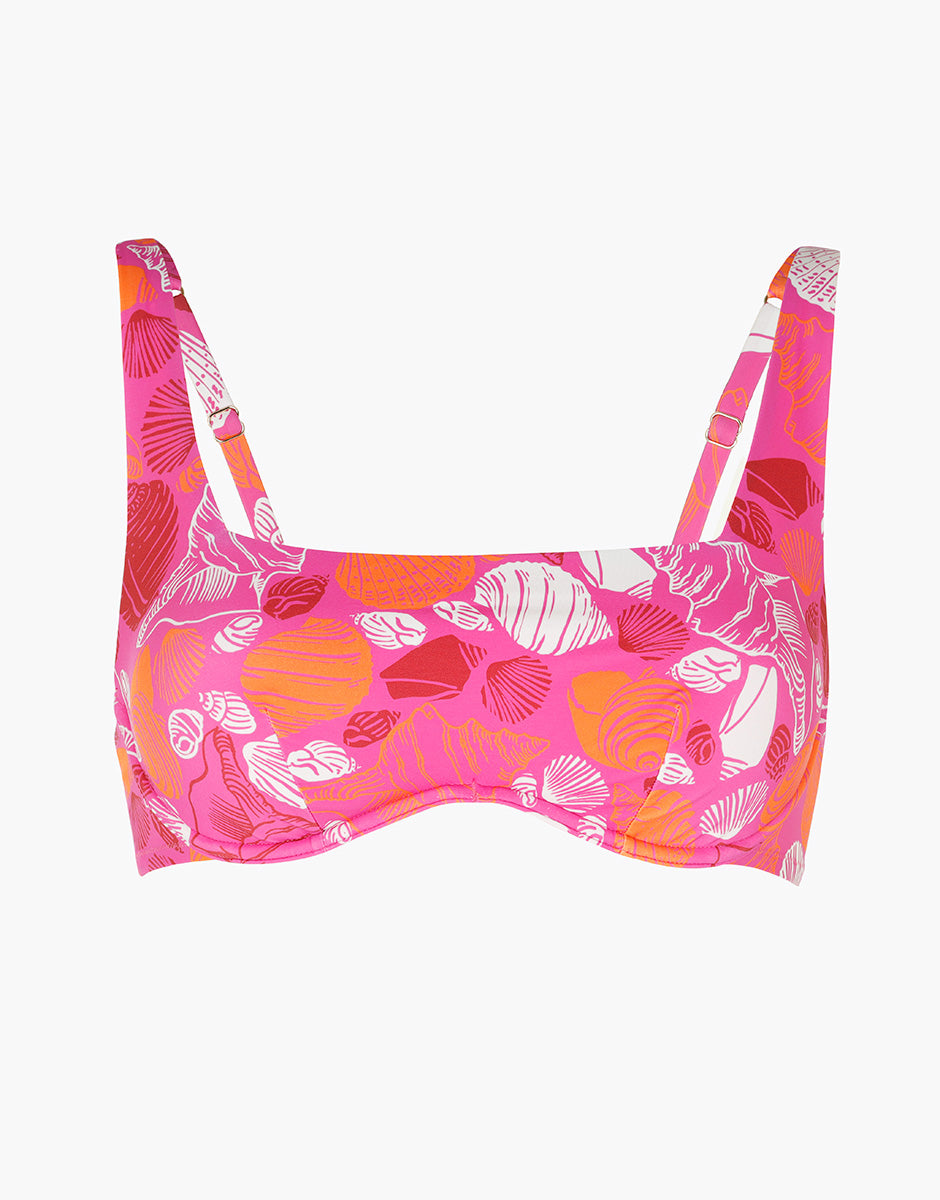 Lovable RCS Recycled brassiere con ferretto fucsia conchiglie