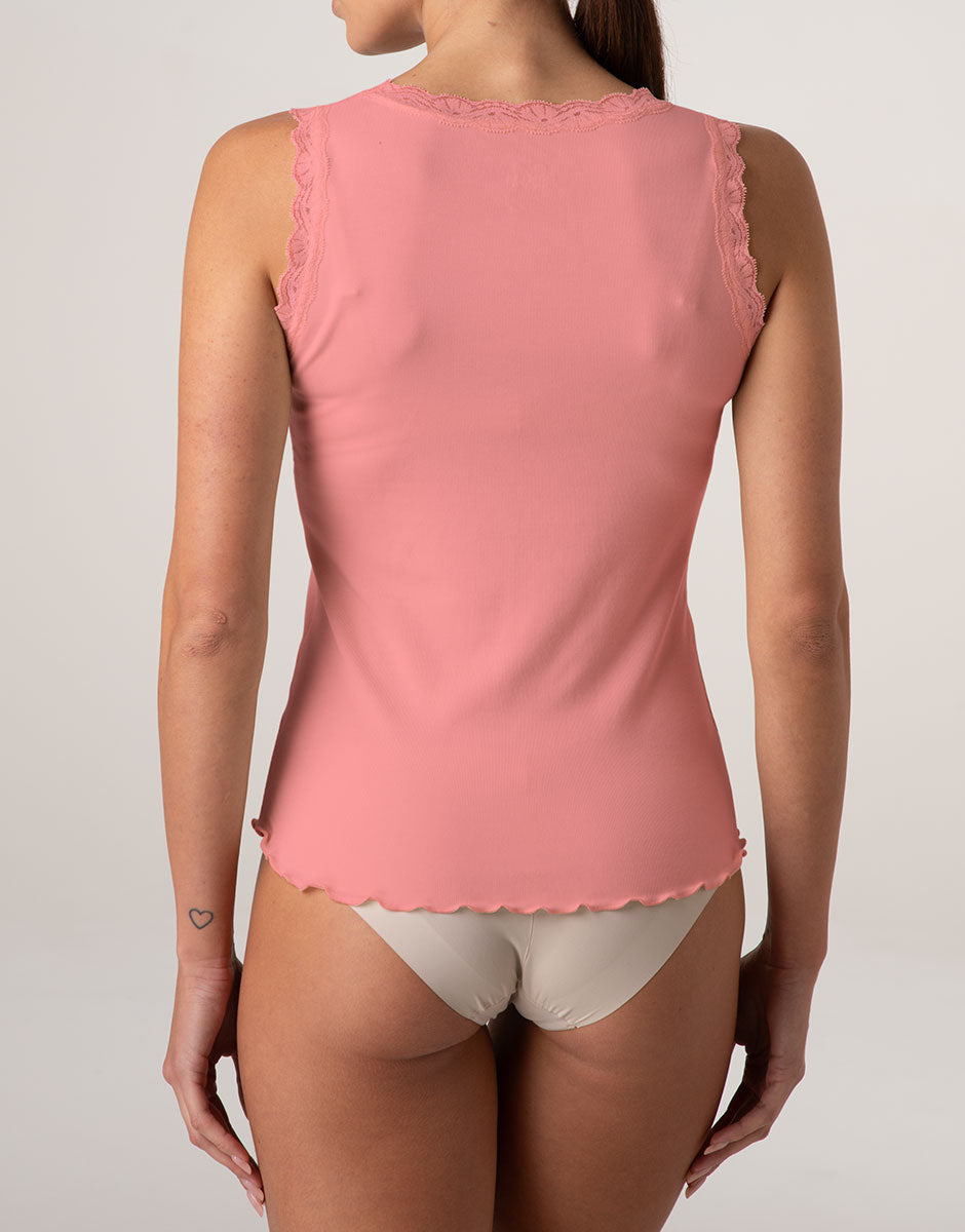Lovable Warm Modal And Silk canotta terracotta in modal e seta