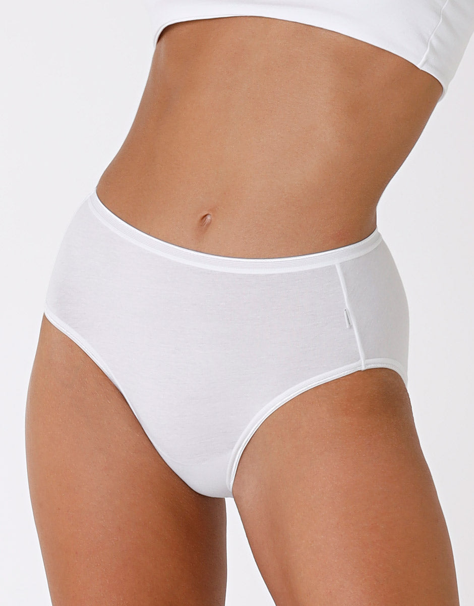Lovable Lovely slip midi bianco in cotone soft