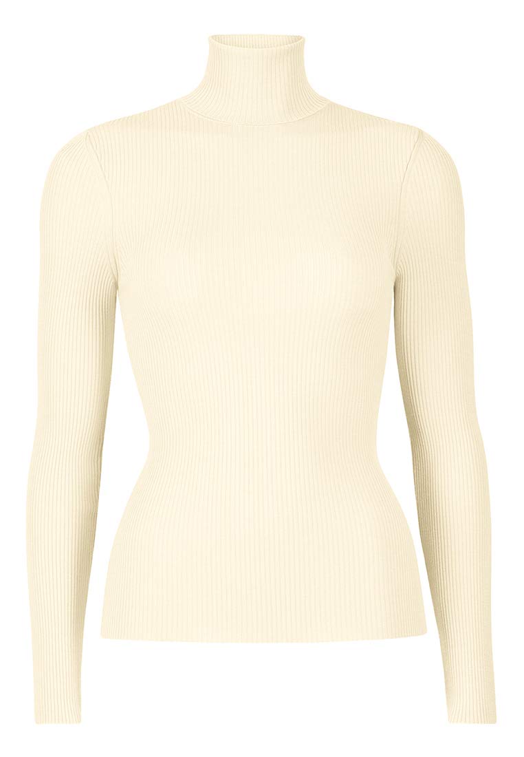 Wolford Merino Fine Rib maglia maniche lunghe lana
